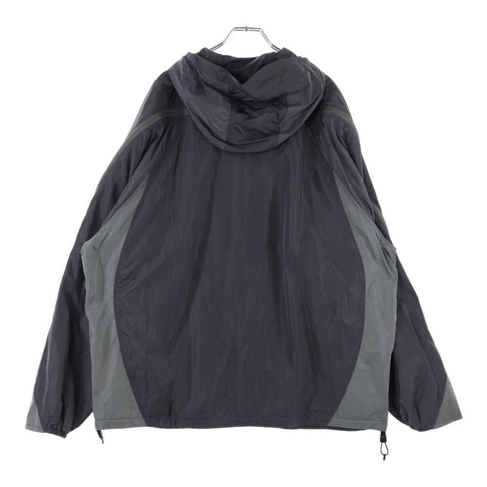 WIZZARD(ウィザード) 25SS BACK ZIP WIND JACKET ナイロン フードジップアップ ジャケット グレー W25SS-BL030