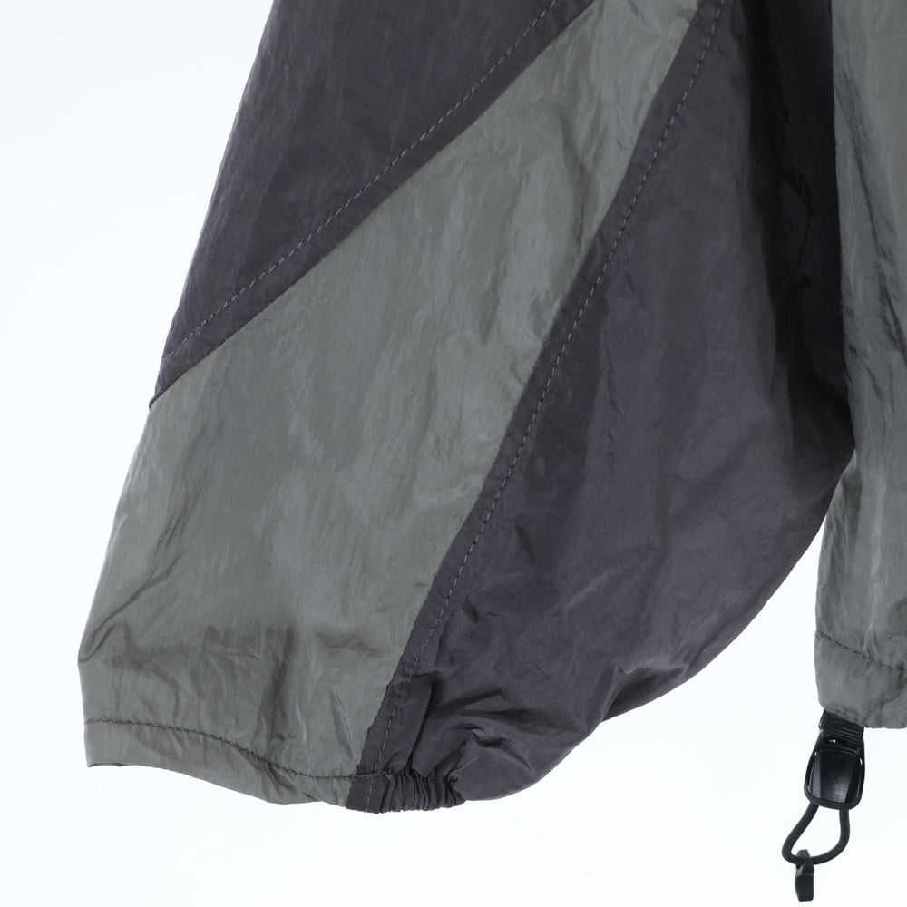 WIZZARD(ウィザード) 25SS BACK ZIP WIND JACKET ナイロン フードジップアップ ジャケット グレー W25SS-BL030