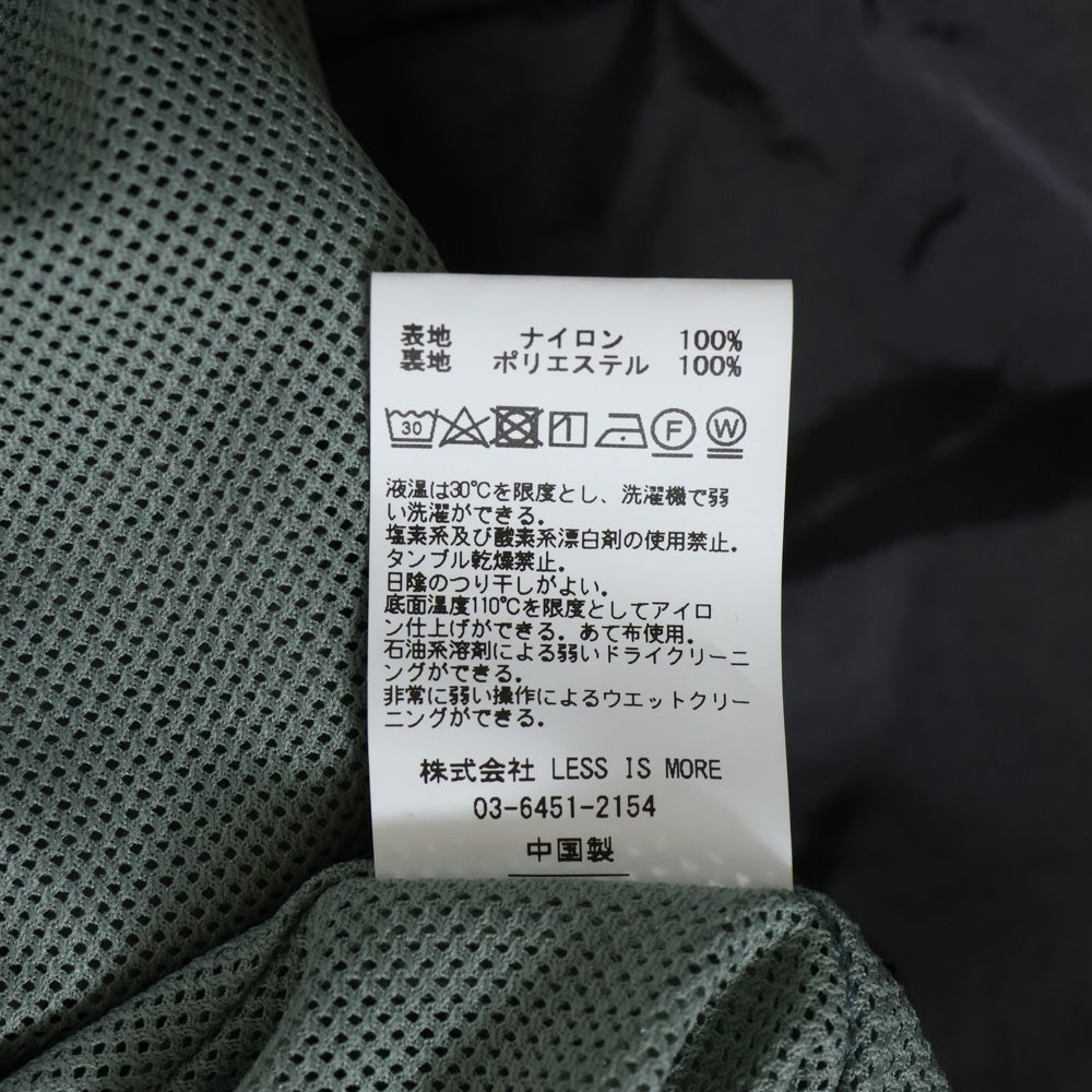 WIZZARD(ウィザード) 25SS BACK ZIP WIND JACKET ナイロン フードジップアップ ジャケット グレー W25SS-BL030