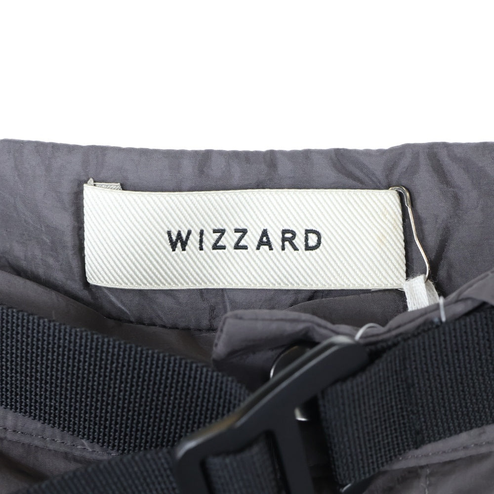 WIZZARD(ウィザード) 25SS ZIPPER WIND PANTS ジップ ワイド ナイロンパンツ ブラウン W25SS-PA040