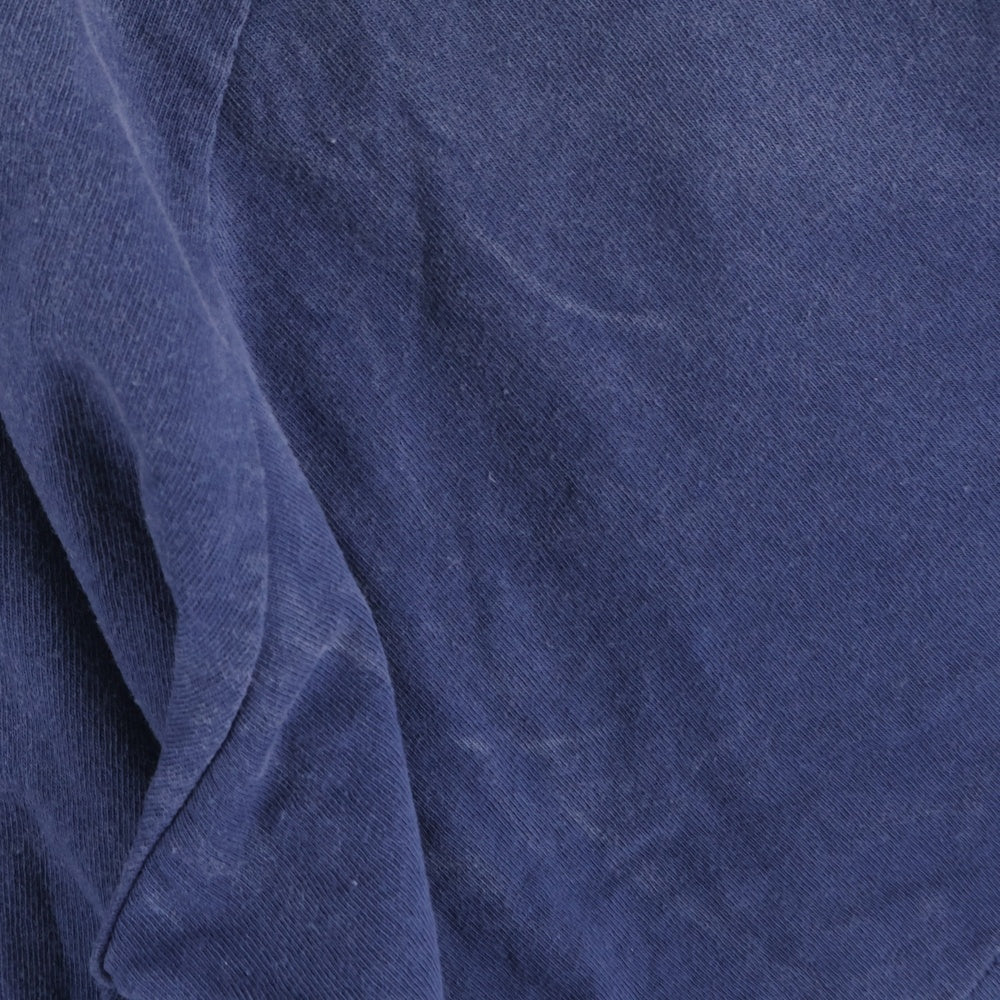 SAINT MICHAEL(セントマイケル) 25SS GS SS TEENAVY ヴィンテージ加工Tシャツ ネイビー SM-HR8-0000-C07