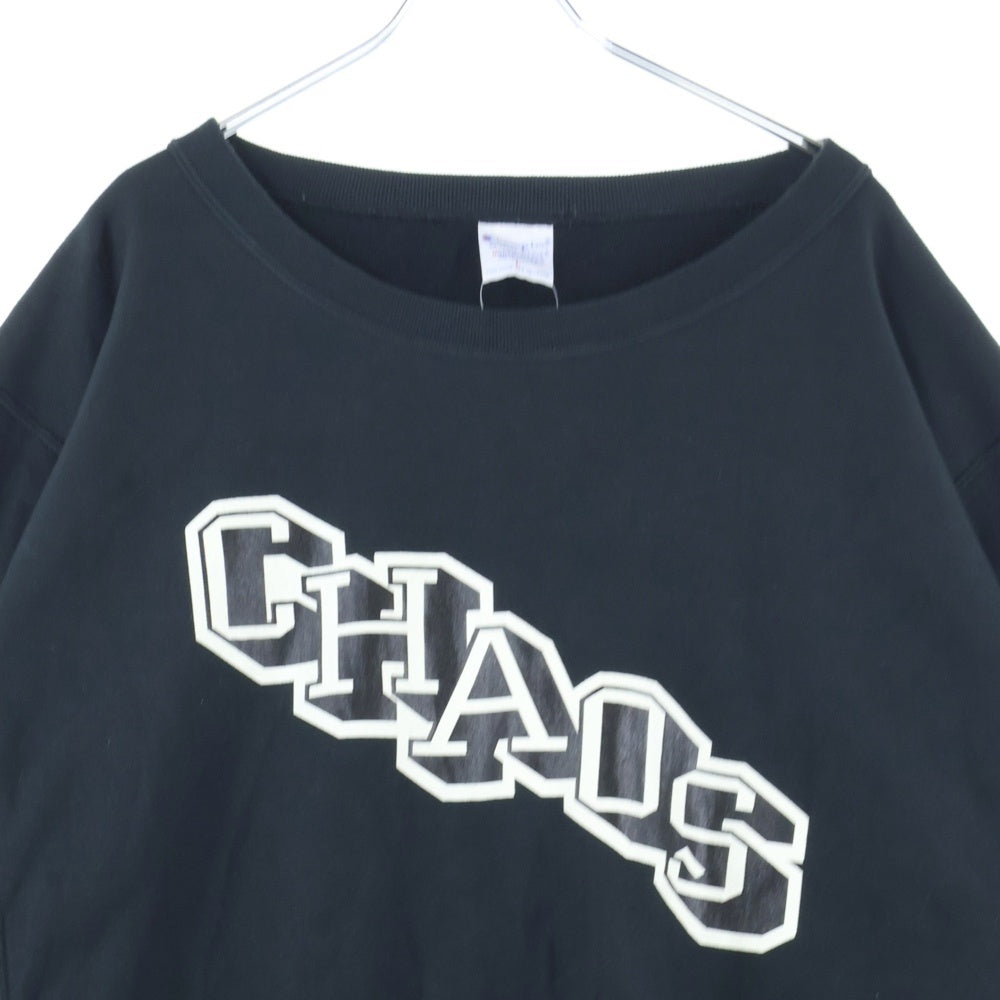 UNDERCOVER(アンダーカバー) ×Champion チャンピオン オーバーサイズ 7分袖 リバースウィーブ スウェットトレーナー ブラック C8-B010