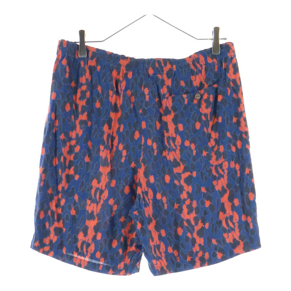 WACKO MARIA(ワコマリア) LEOPARD HAWAIIAN SHORTS レオパードハワイアンショーツ ハーフパンツ ネイビー/レッド