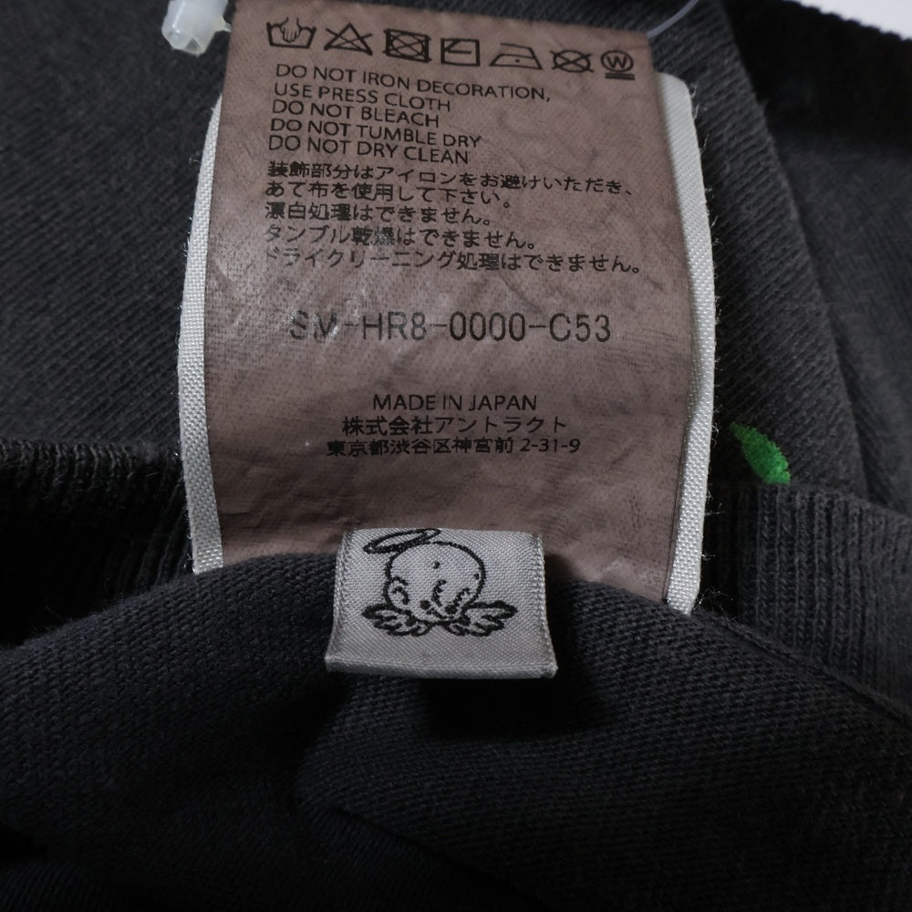 SAINT MICHAEL(セントマイケル) 25SS×The Dark Knight JOKER ヴィンテージ加工 ジョーカープリント半袖Tシャツ カットソー ブラック SM-HR8-0000-C53