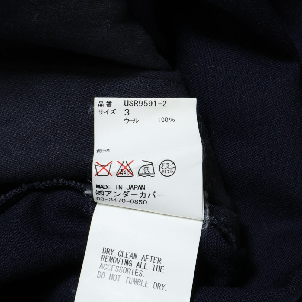 UNDERCOVER(アンダーカバー) ×the shepherd ザシェパード フラグメント 加工 ベルト付き ボンテージ パンツ ネイビー USR9591-2