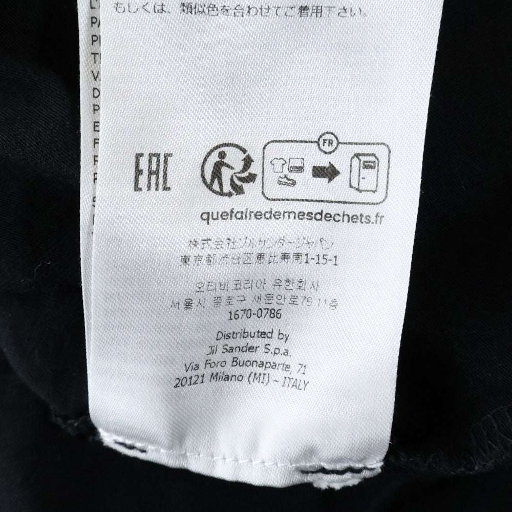 JIL SANDER(ジルサンダー) モックネック 半袖Tシャツカットソー J21GC0005 ブラック