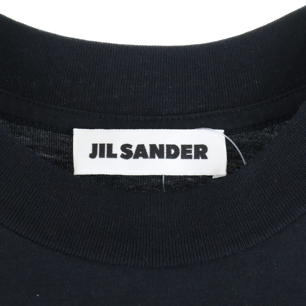 JIL SANDER(ジルサンダー) コットン クルーネック半袖Tシャツカットソー J21GC0004 ブラック