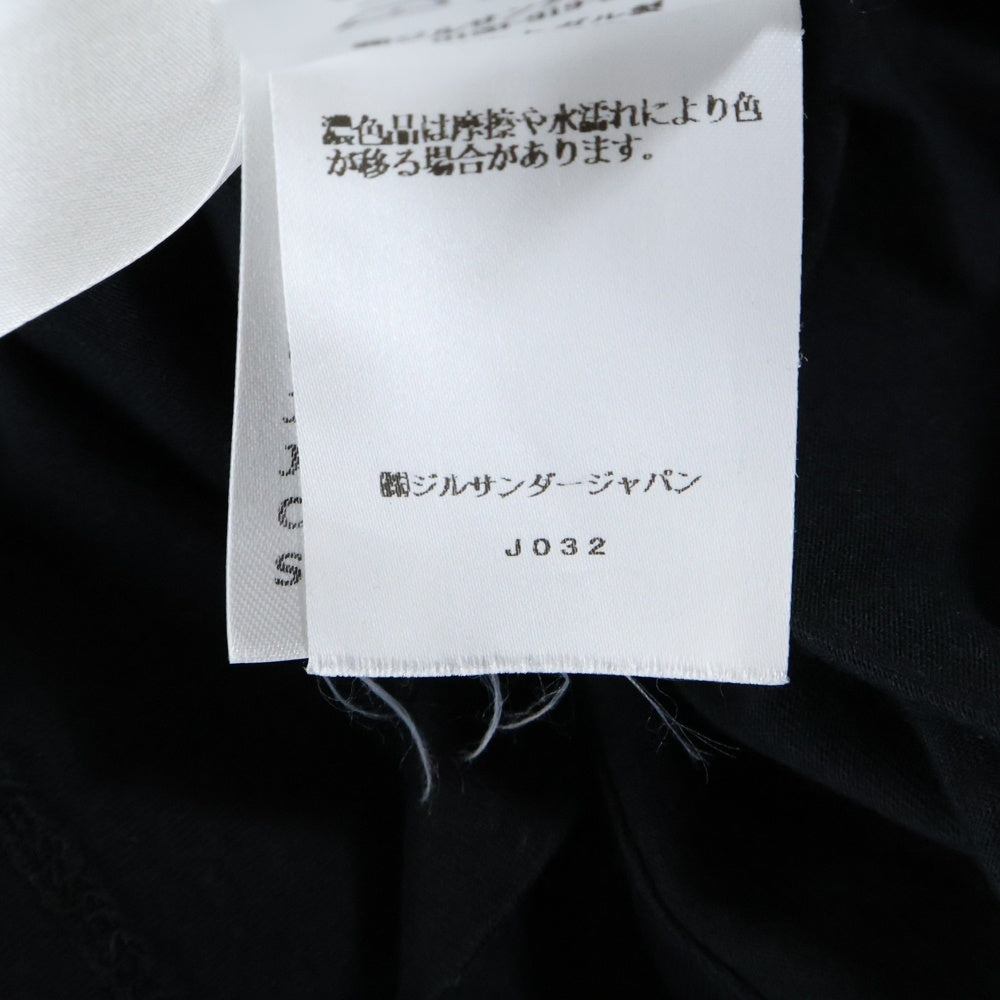 JIL SANDER(ジルサンダー) コットン クルーネック半袖Tシャツカットソー J21GC0004 ブラック