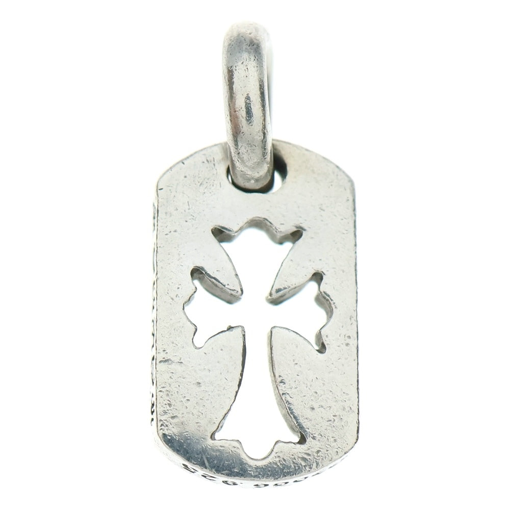 CHROME HEARTS(クロムハーツ) DT TNY CO CRS タイニーカットアウトクロスドッグタグ チャーム ペンダントトップ シルバー BCA252
