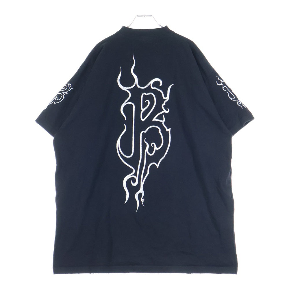 BALENCIAGA(バレンシアガ) 24SS ダークウェブオーバーサイズ半袖Tシャツ ブラック 739028 TPVN5