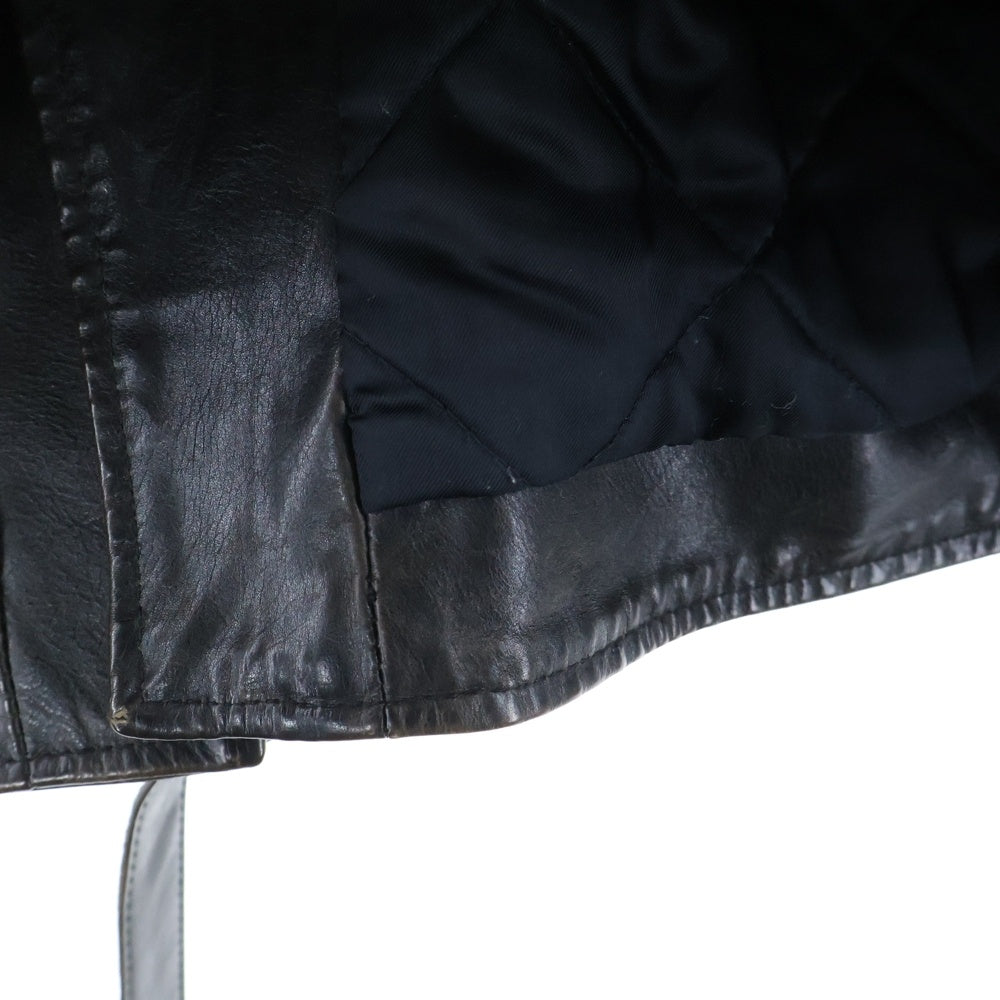 BALENCIAGA(バレンシアガ) 18AW パーソナライズドペインテッドバイカーレザージャケット ブラック 507786 TYH15