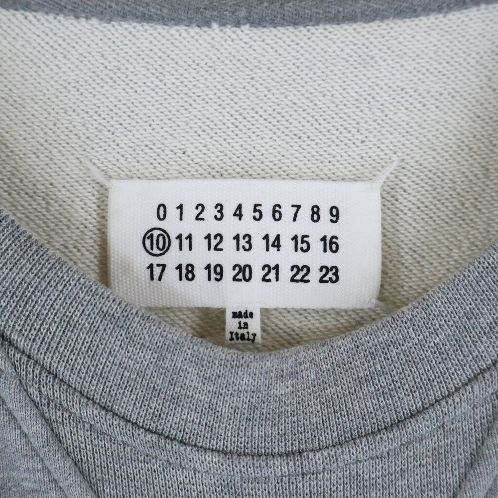Maison Margiela(メゾンマルジェラ) 22SS クルーネックスウェットトレーナー グレー S50GU0181