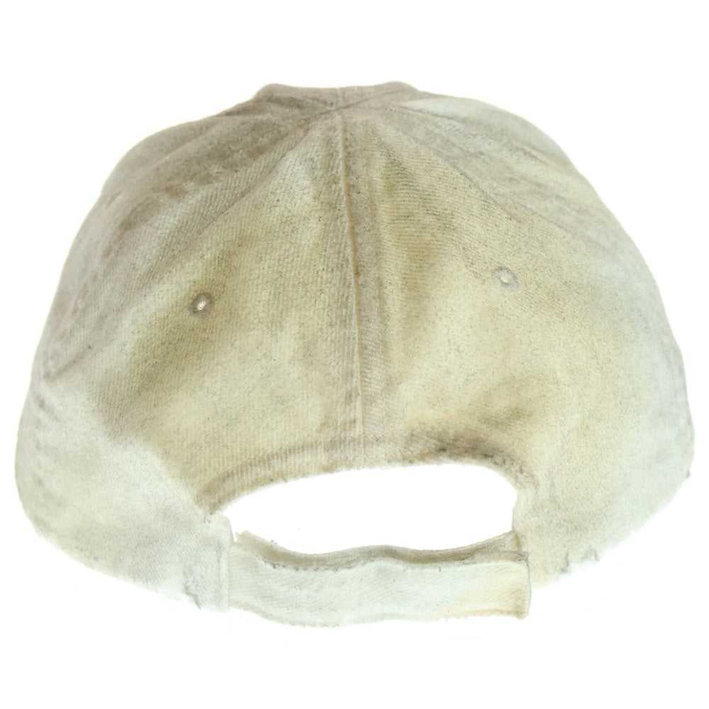 BALENCIAGA(バレンシアガ) メタルパーツ付きロゴ刺繍ダート加工キャップ グレー 766859 410B2