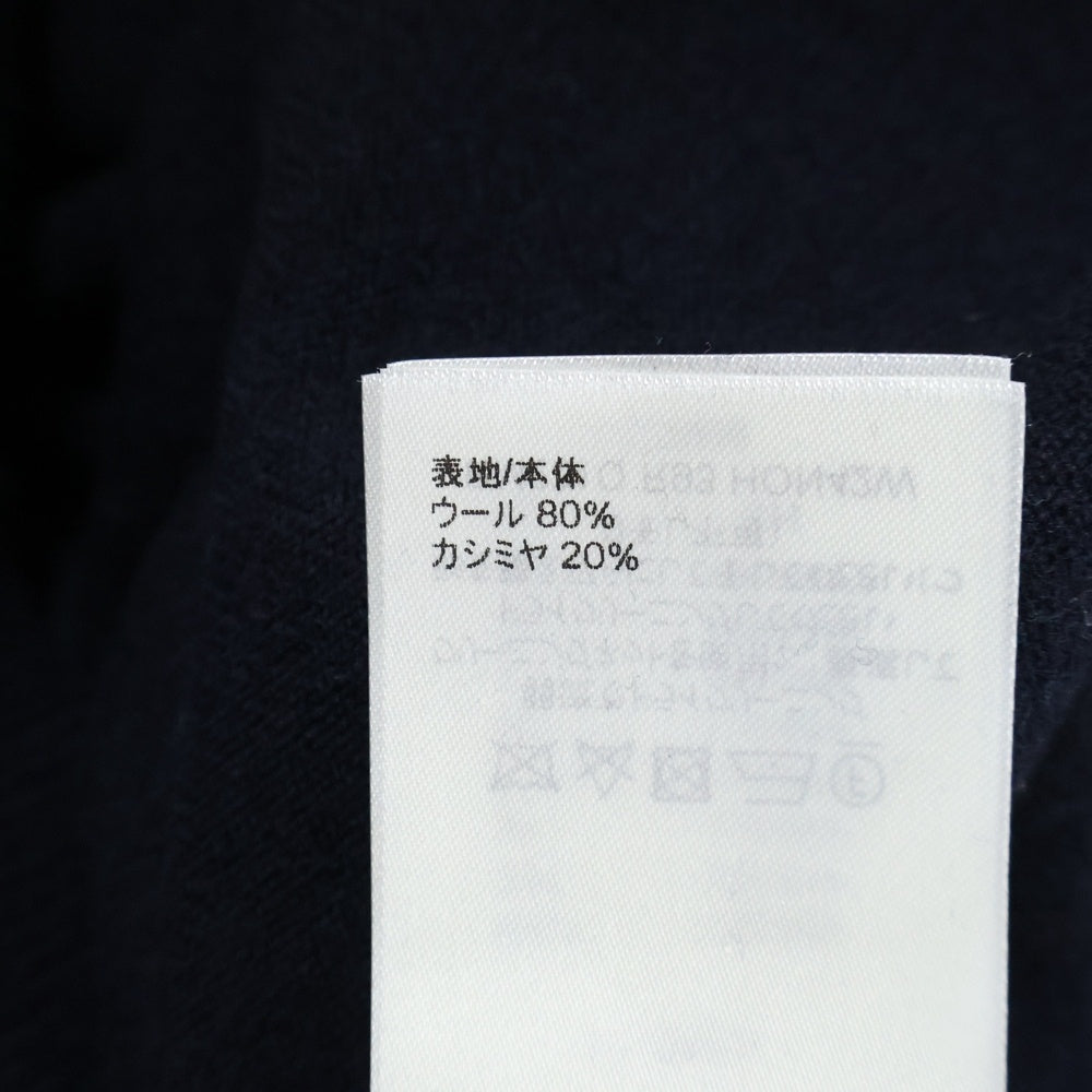 LOUIS VUITTON(ルイヴィトン) 23AW モノグラムスリーブ 切替 カシミヤ混ウール ニットセーター ネイビー/ブルー RM231Q R93 HON42W