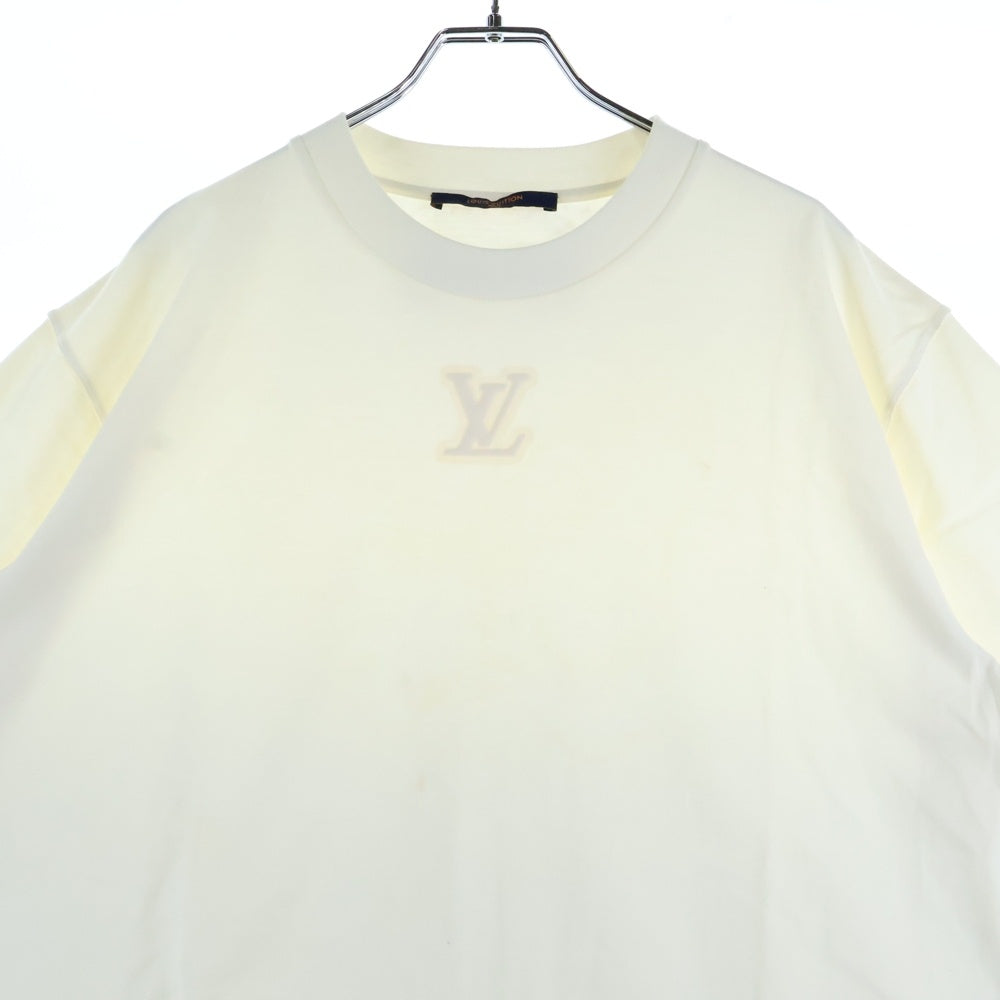 LOUIS VUITTON(ルイヴィトン) 22AW フロント エンボス クルーネック 半袖 Tシャツ カットソー ホワイト RM222Q DT3 HNY55W