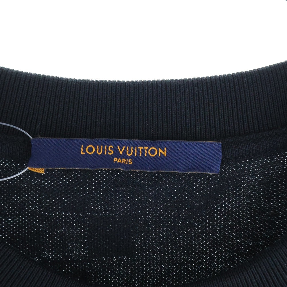 LOUIS VUITTON(ルイヴィトン) 22AW ハーフダミエポケット半袖Tシャツ ブラック RM222Q VHI HJY40W