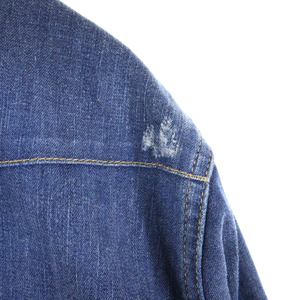 DSQUARED2(ディースクエアード) 23AW スナップボタン デニム長袖シャツ インディゴ S74DM0752