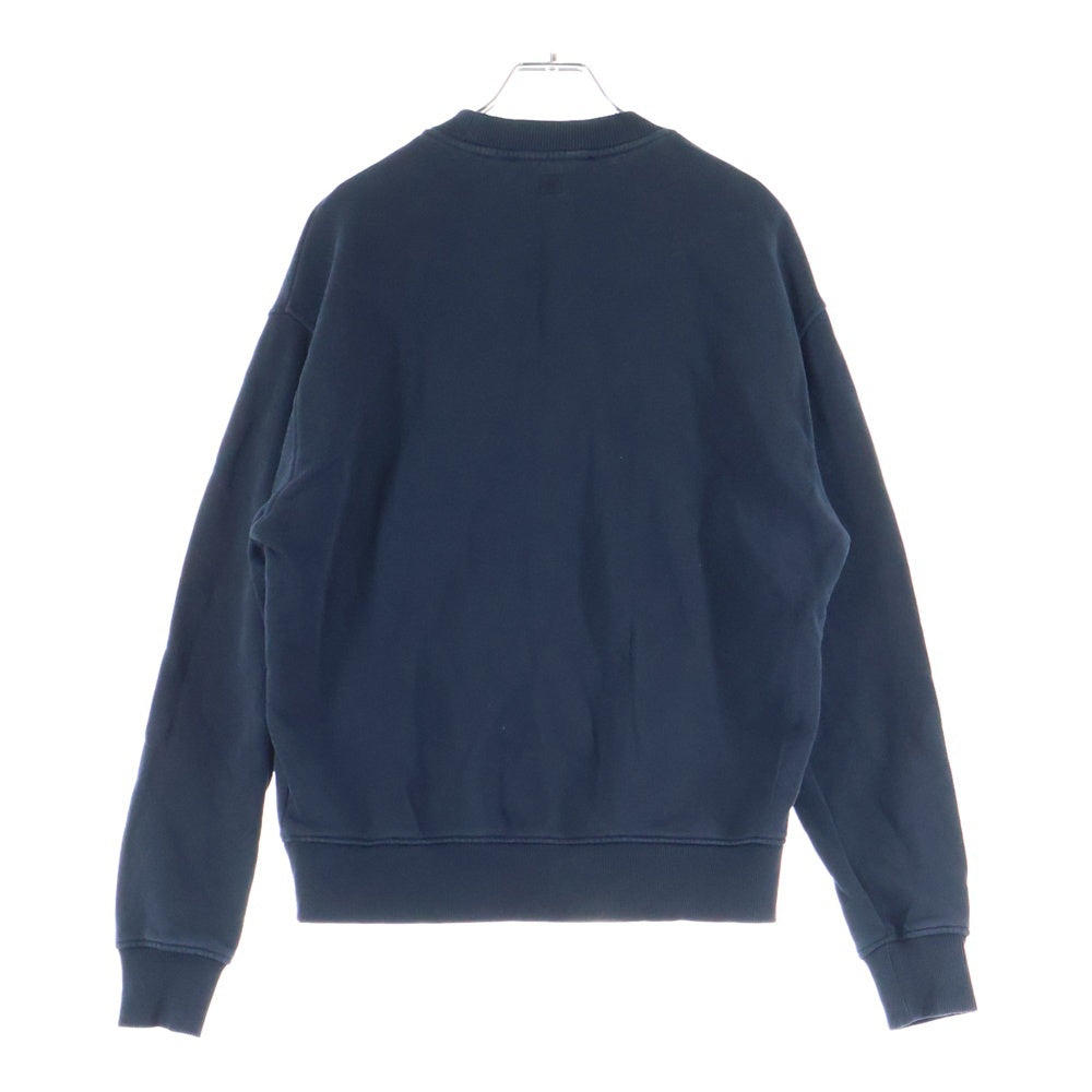 ami(アミ) 22SS AMI DE COEUR SWEAT SHIRT ロゴ刺繍クルーネックスウェットトレーナー ブラック BFUSW001.730