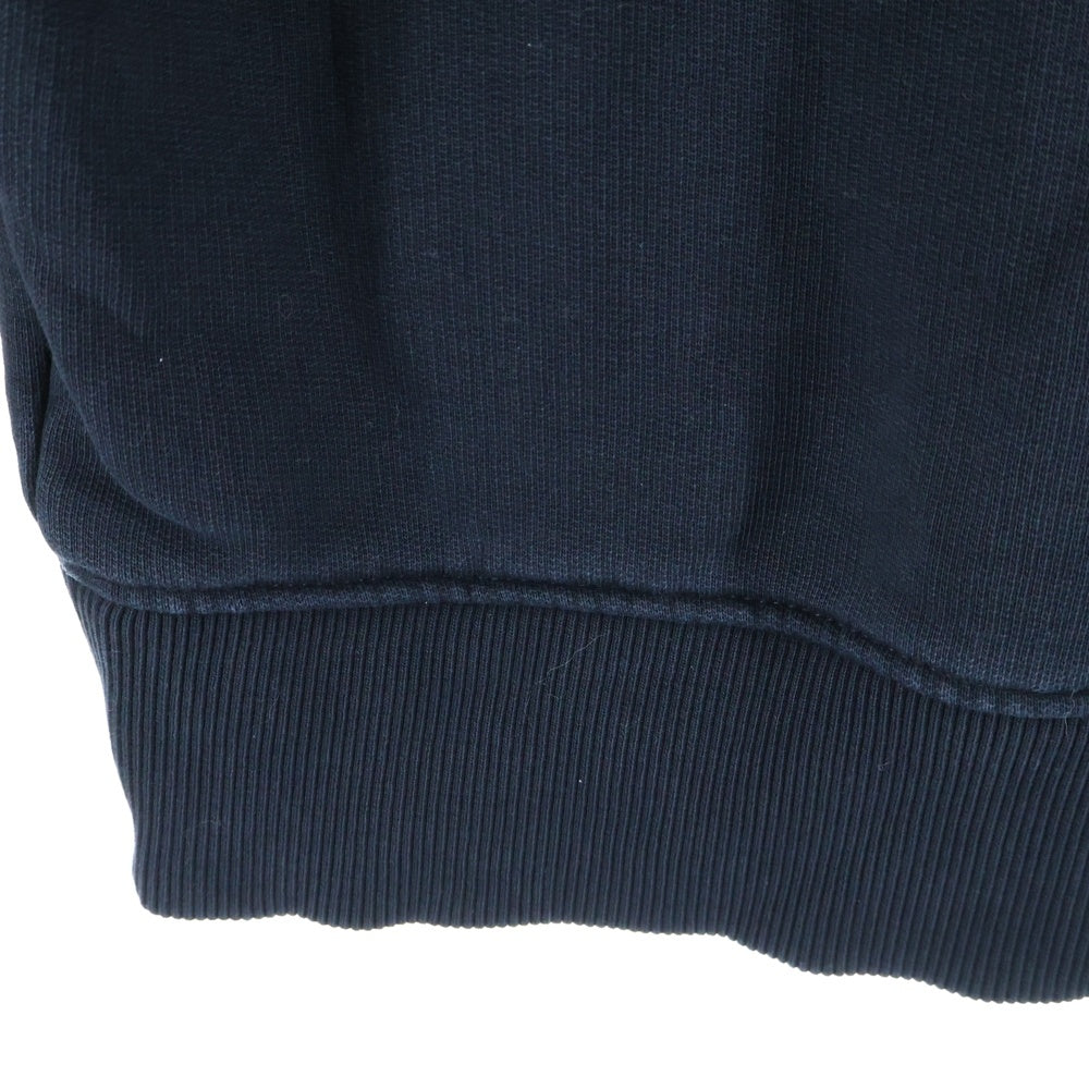 ami(アミ) 22SS AMI DE COEUR SWEAT SHIRT ロゴ刺繍クルーネックスウェットトレーナー ブラック BFUSW001.730