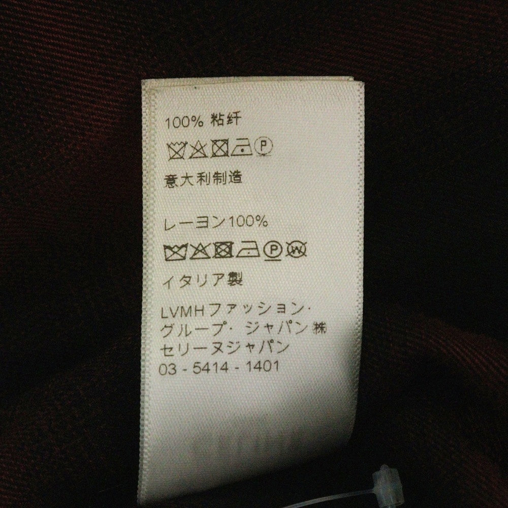 CELINE(セリーヌ) オンブレチェック長袖シャツ レッド/ブラック 2C027054D