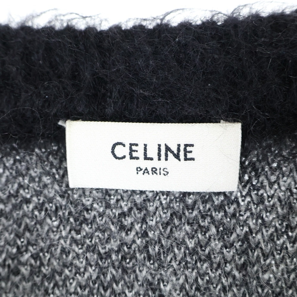 CELINE(セリーヌ) 22AW BOY DOLL ブラッシュドシルクモヘア ニット ブラック 2AC73997S
