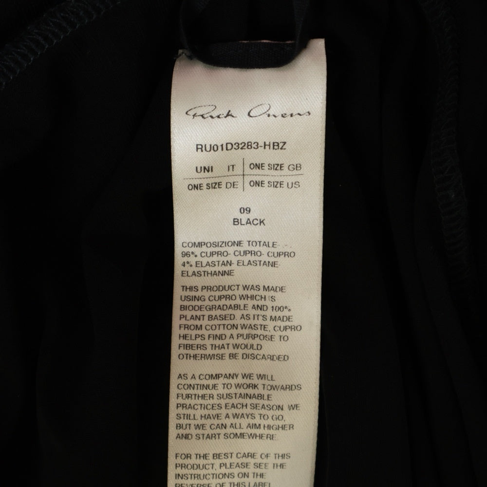 Rick Owens(リックオウエンス) 24SS LIDO TOMMY T オーバーサイズ半袖Tシャツ ブラック