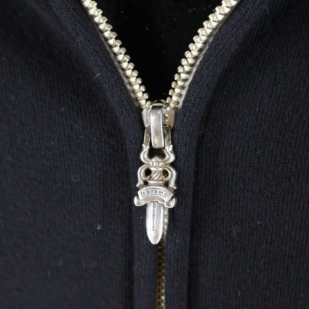 CHROME HEARTS(クロムハーツ) Back Arch Logo USA Zip Up Hoodie バックアーチロゴ フローラル ジップアップパーカー ブラック