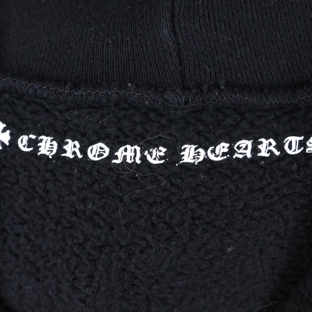CHROME HEARTS(クロムハーツ) Back Arch Logo USA Zip Up Hoodie バックアーチロゴ フローラル ジップアップパーカー ブラック