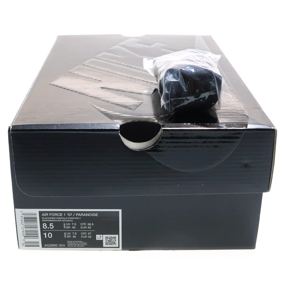 NIKE(ナイキ) ×PEACEMINUSONE AIR FORCE 1 3.0 G-DRAGON ピースマイナスワン エアフォース 1 パラノイズ ローカットスニーカー シューズ ブラック US8.5/26.5cm AQ3692-004