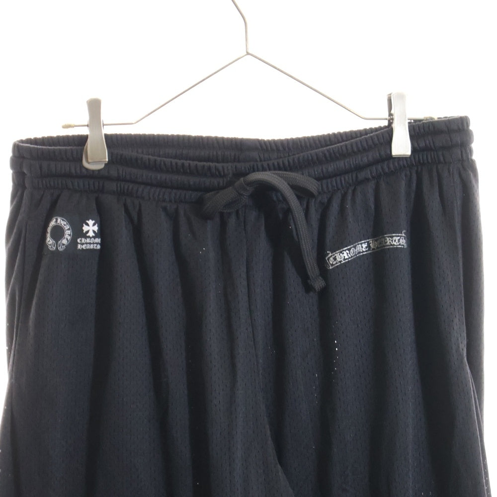 CHROME HEARTS(クロムハーツ) MESH VARSITY PANTS CHプリント メッシュ ロングパンツ ブラック