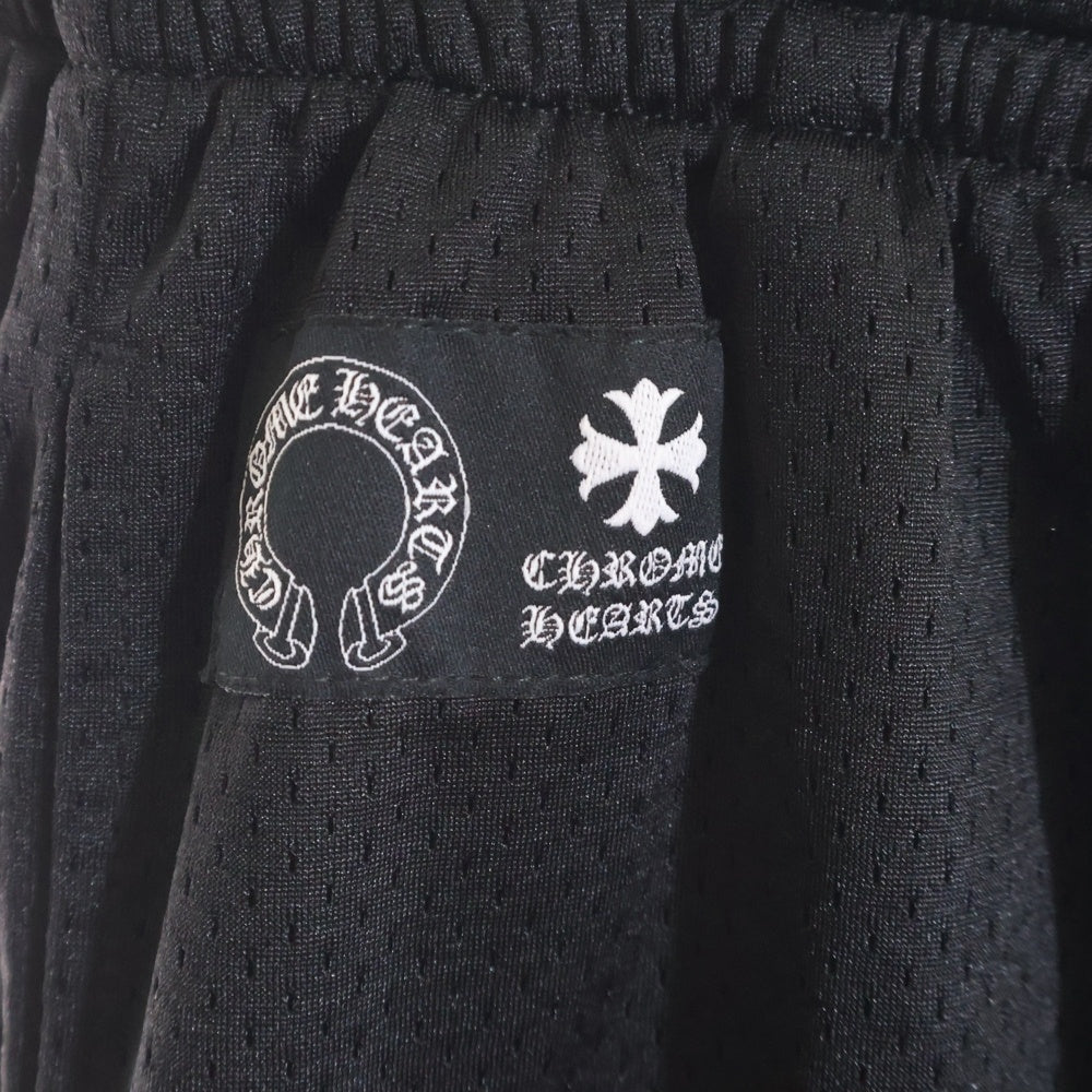 CHROME HEARTS(クロムハーツ) MESH VARSITY PANTS CHプリント メッシュ ロングパンツ ブラック