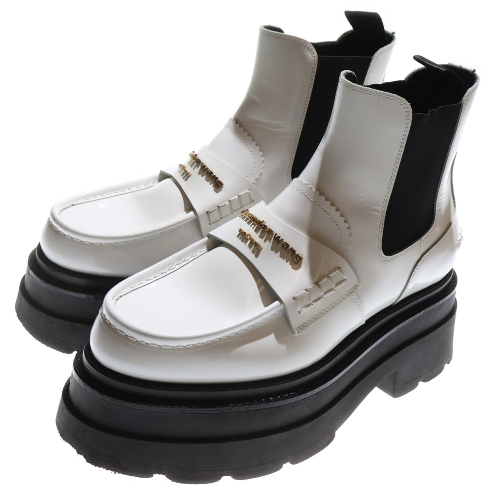 ALEXANDER WANG(アレキサンダーワン) Carter Ankle Platform Boot アンクルプラットフォームブーツ ホワイト