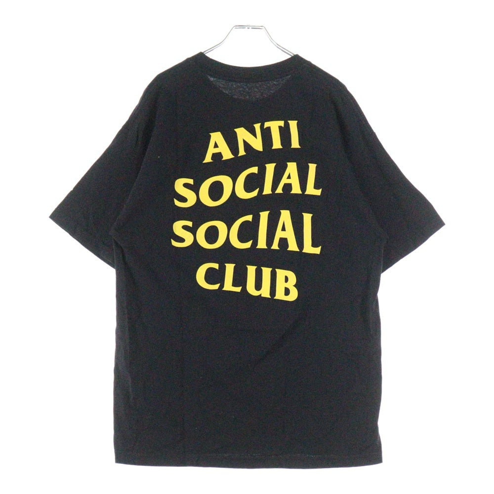 ANTI SOCIAL SOCIAL CLUB(アンチソーシャルソーシャルクラブ) 両面ロゴプリント 半袖Tシャツ カットソー ブラック