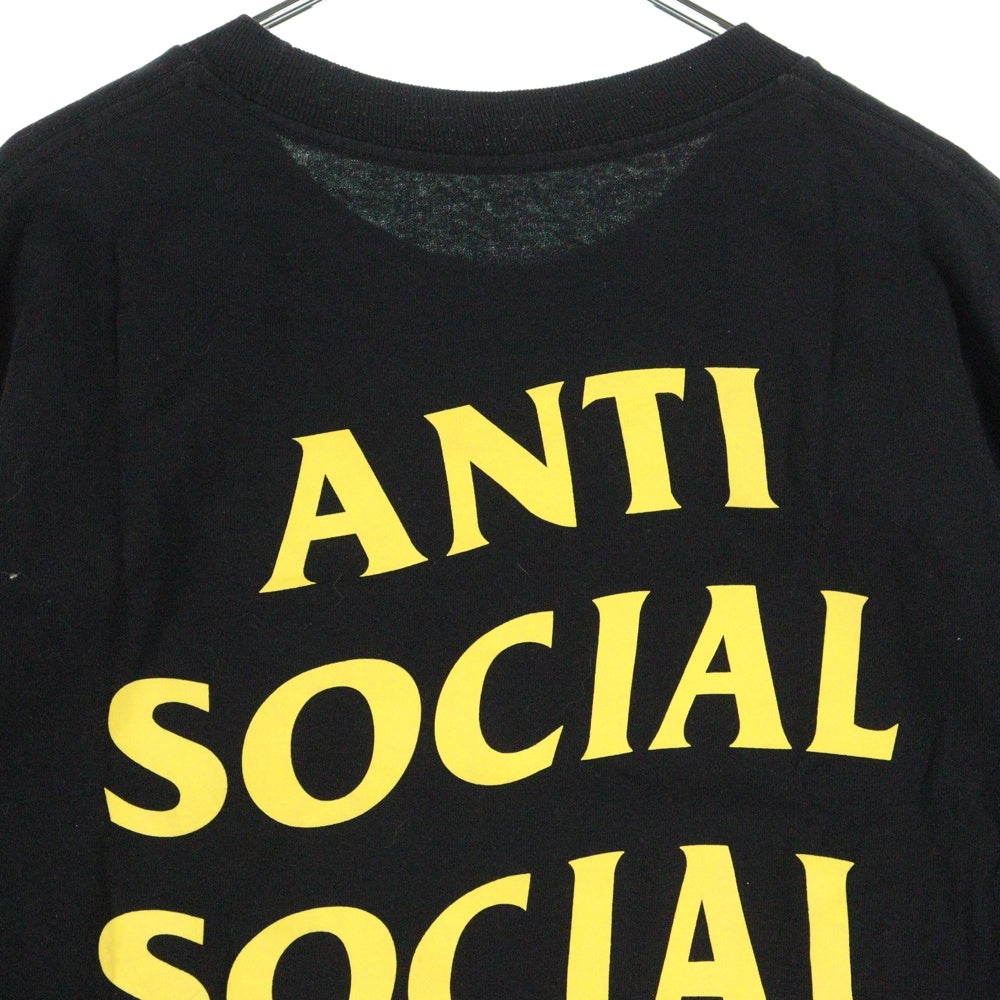ANTI SOCIAL SOCIAL CLUB(アンチソーシャルソーシャルクラブ) 両面ロゴプリント 半袖Tシャツ カットソー ブラック