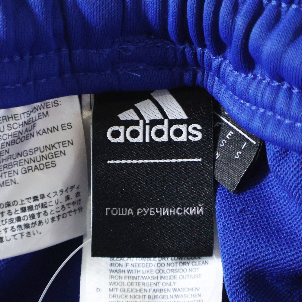 adidas(アディダス) ×Gosha Rubchinskiy ゴーシャラブチンスキー ロゴ刺繍 サイドスリーストライプ トラックパンツ ブルー DP5309