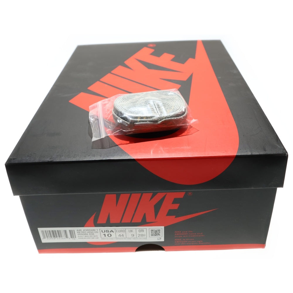 NIKE(ナイキ) AIR JORDAN 1 RETRO HIGH OG SHADOW 2.0 555088-035 エアジョーダン1 シャドウ 2.0 ハイカットスニーカー グレー/ブラック US10/28cm