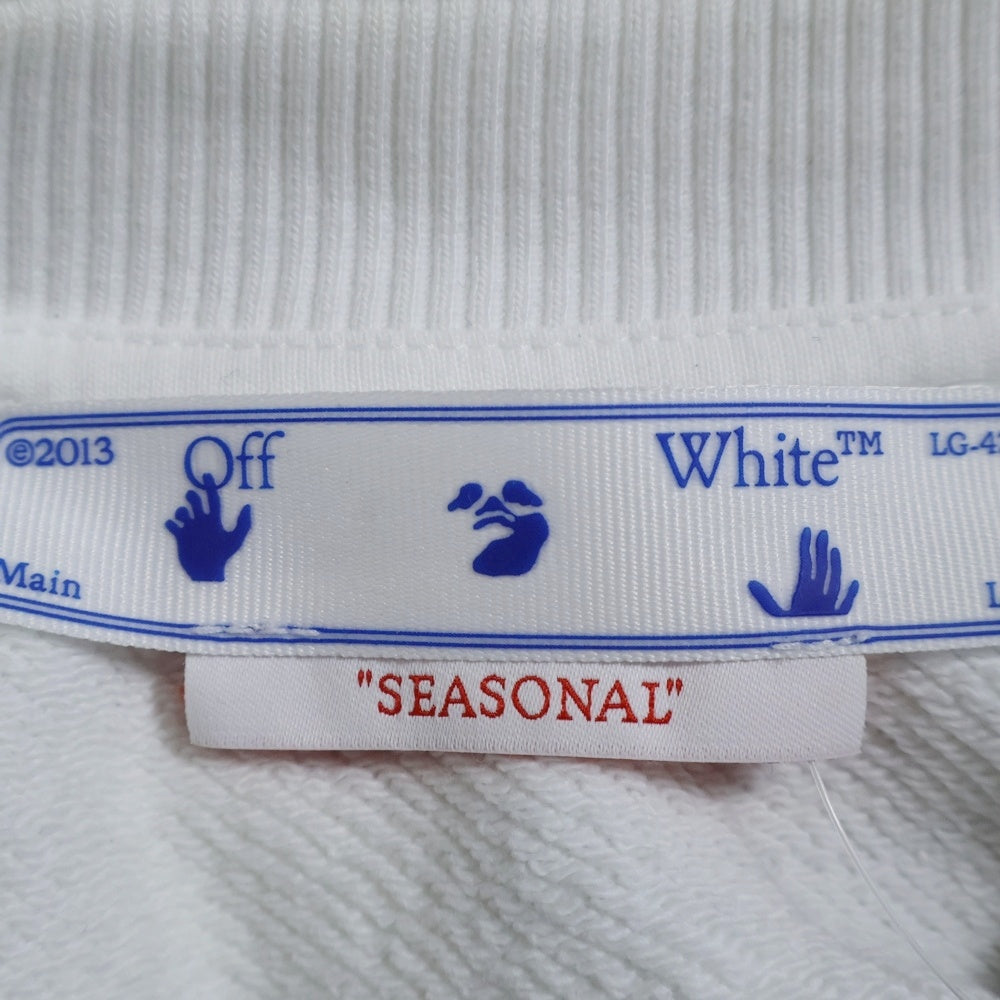 OFF-WHITE(オフホワイト) バックアローロゴ長袖スウェット OMBA057S22FLE004 ホワイト