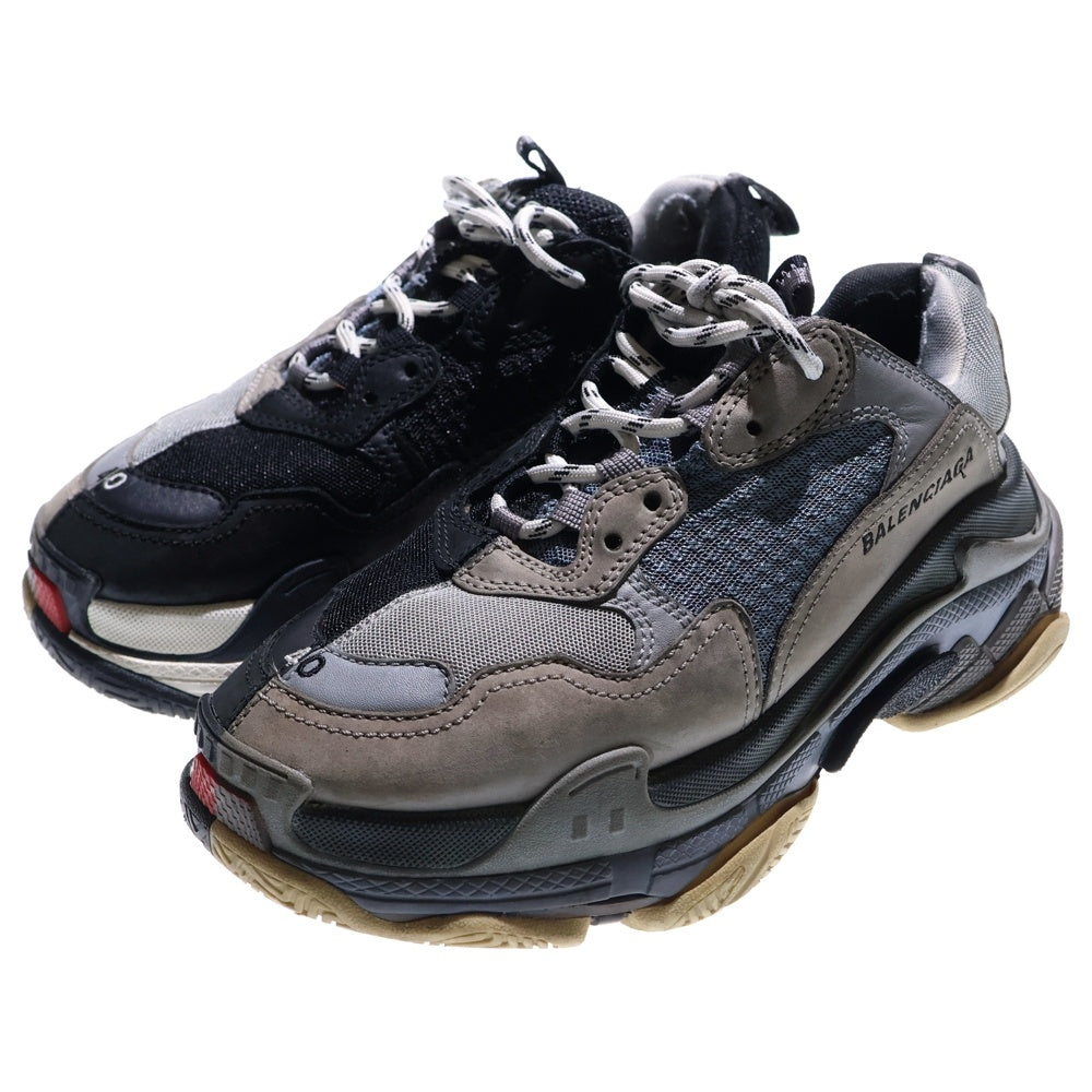 BALENCIAGA(バレンシアガ) Triple S トリプルS バイカラーローカットスニーカー 533891 グレー/ブラック