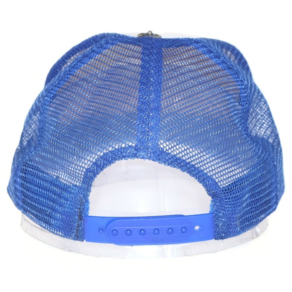 CHROME HEARTS(クロムハーツ) TRUCKER CAP トラッカーキャップ FUCKパッチクロスボール付メッシュ帽子 ブルー