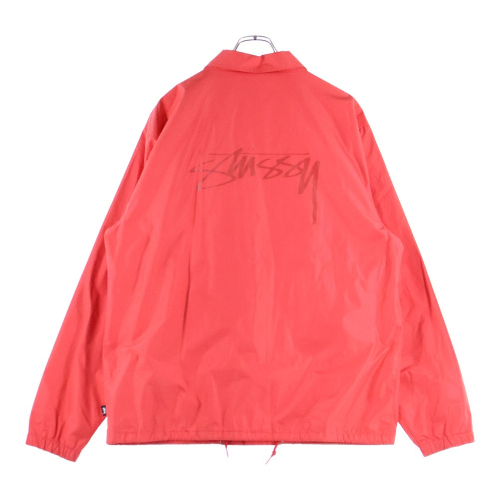 STUSSY(ステューシー) CRUIZE COACH JACKET 115431 ロゴプリント クルーズ コーチジャケット レッド