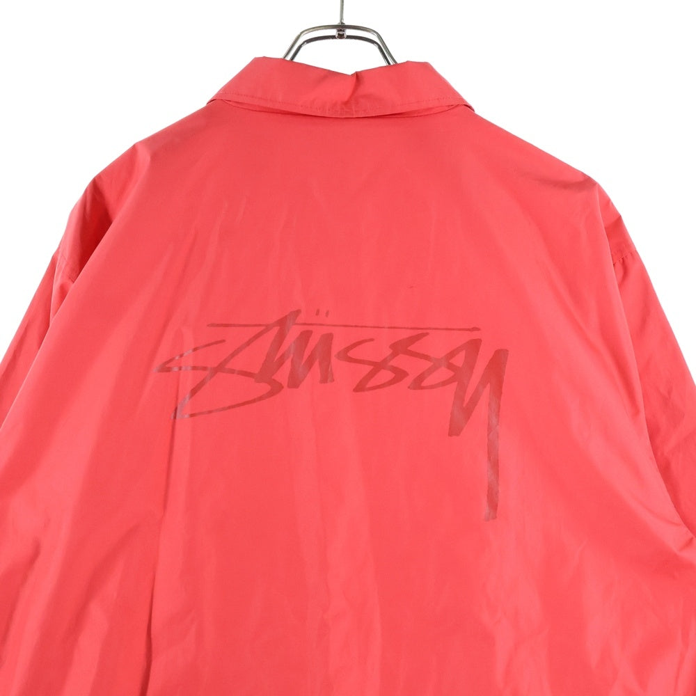 STUSSY(ステューシー) CRUIZE COACH JACKET 115431 ロゴプリント クルーズ コーチジャケット レッド