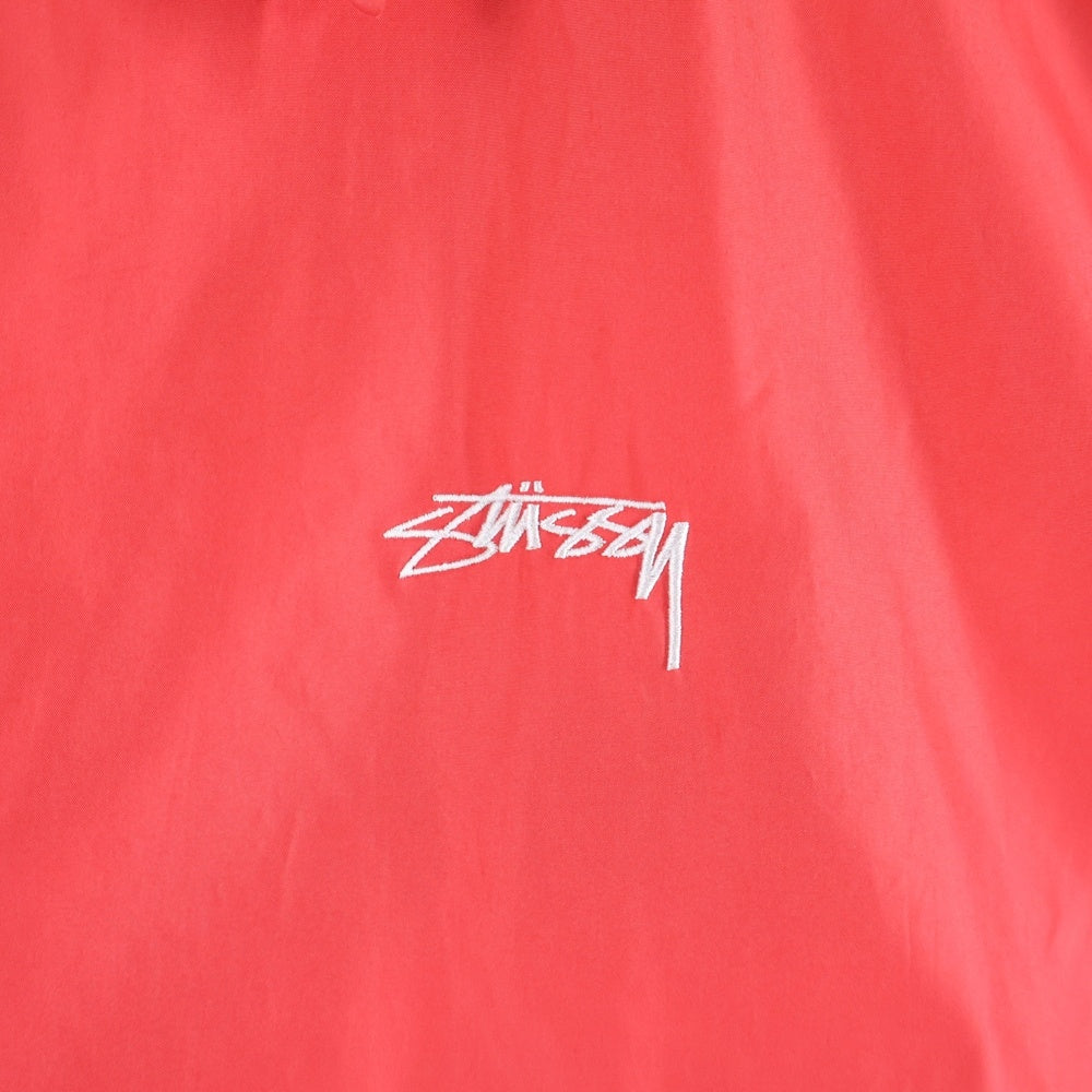 STUSSY(ステューシー) CRUIZE COACH JACKET 115431 ロゴプリント クルーズ コーチジャケット レッド