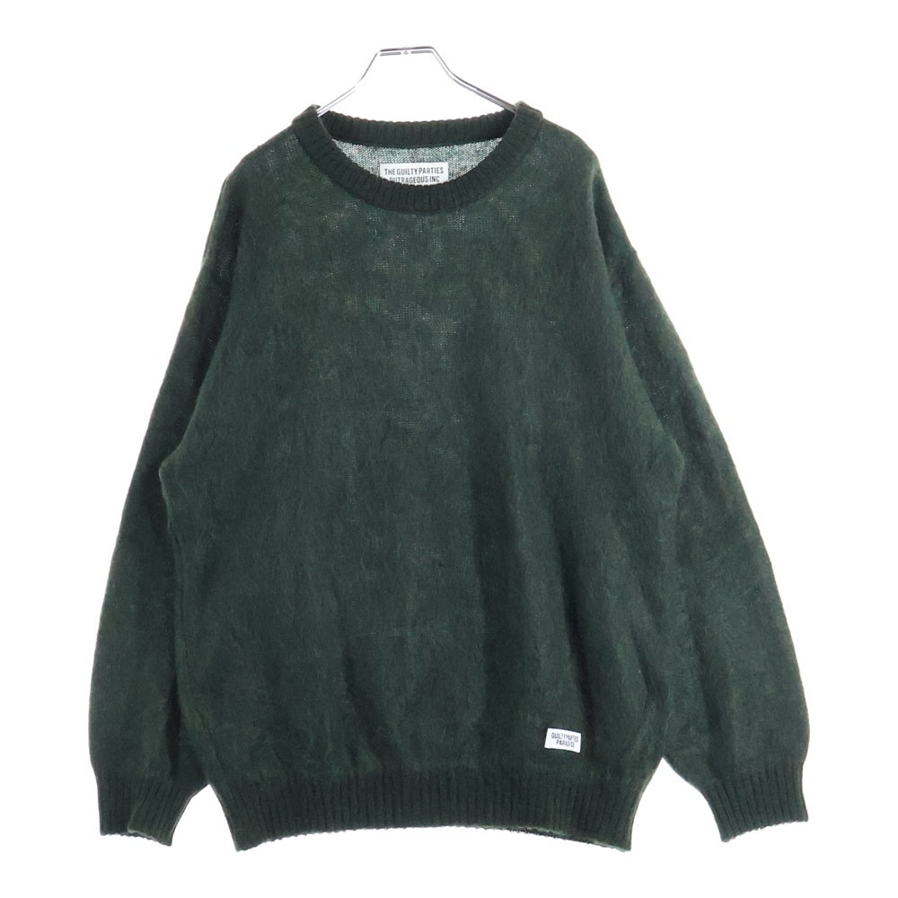 WACKO MARIA(ワコマリア) MOHAIR KNIT SWEATER モヘアニットセーター ダークグリーン