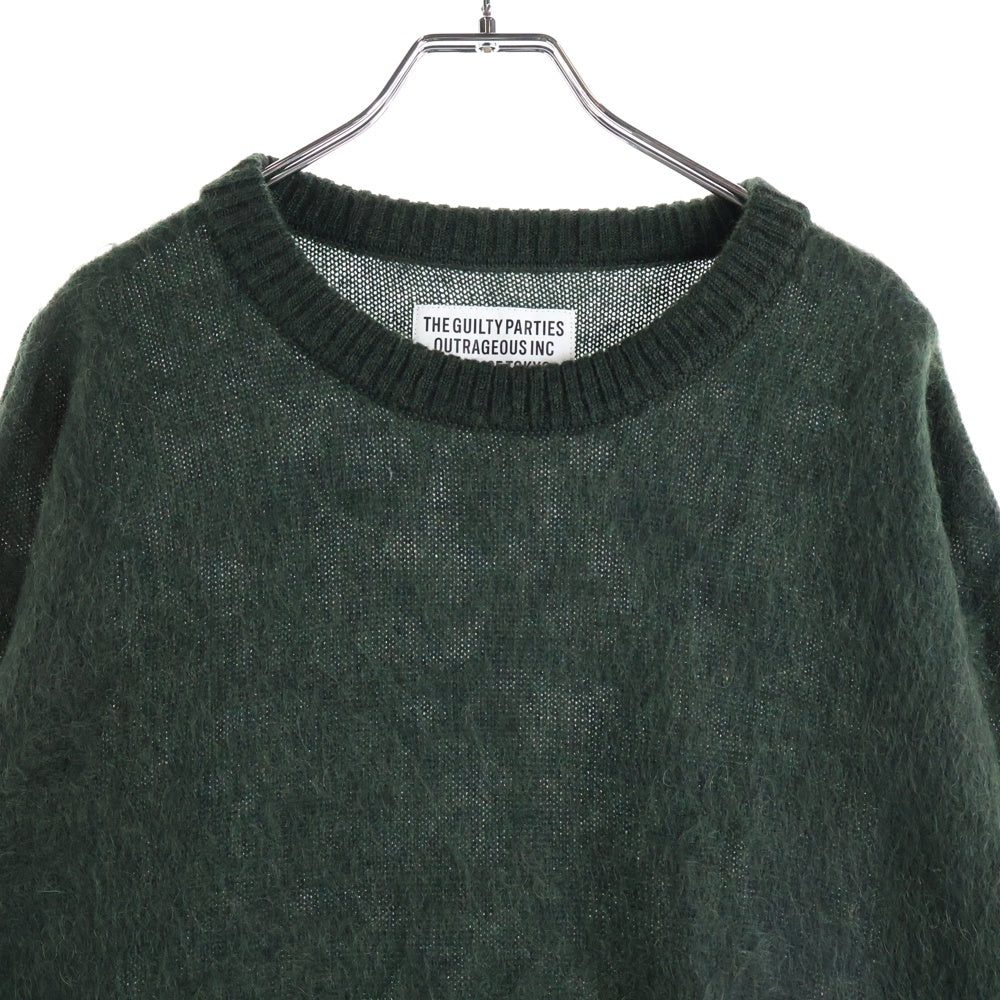 WACKO MARIA(ワコマリア) MOHAIR KNIT SWEATER モヘアニットセーター ダークグリーン