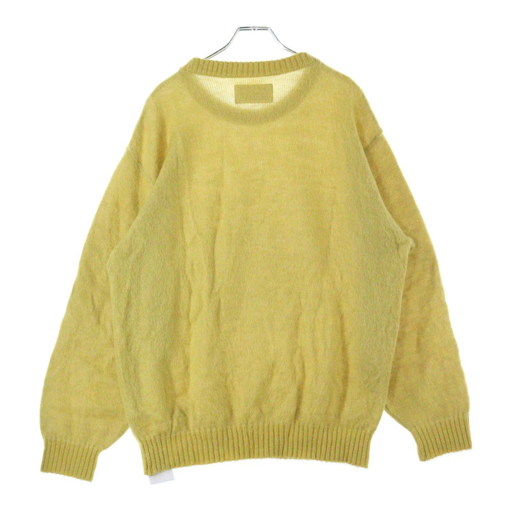 WACKO MARIA(ワコマリア) MOHAIR KNIT SWEATER モヘアニットセーター イエロー