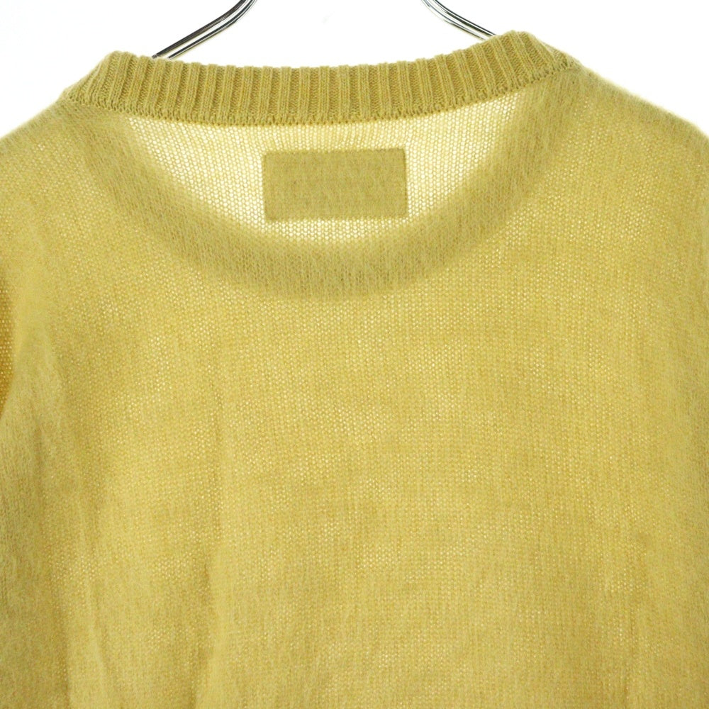WACKO MARIA(ワコマリア) MOHAIR KNIT SWEATER モヘアニットセーター イエロー