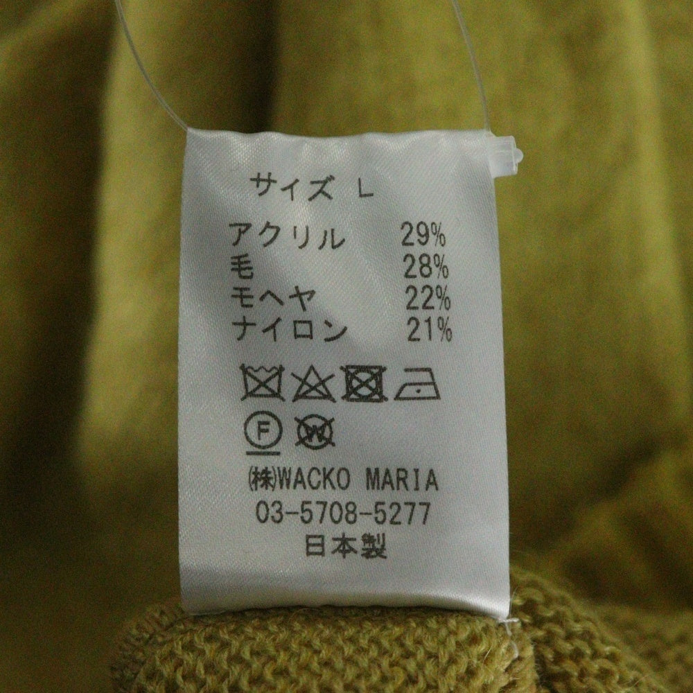 WACKO MARIA(ワコマリア) MOHAIR KNIT SWEATER モヘアニットセーター イエロー