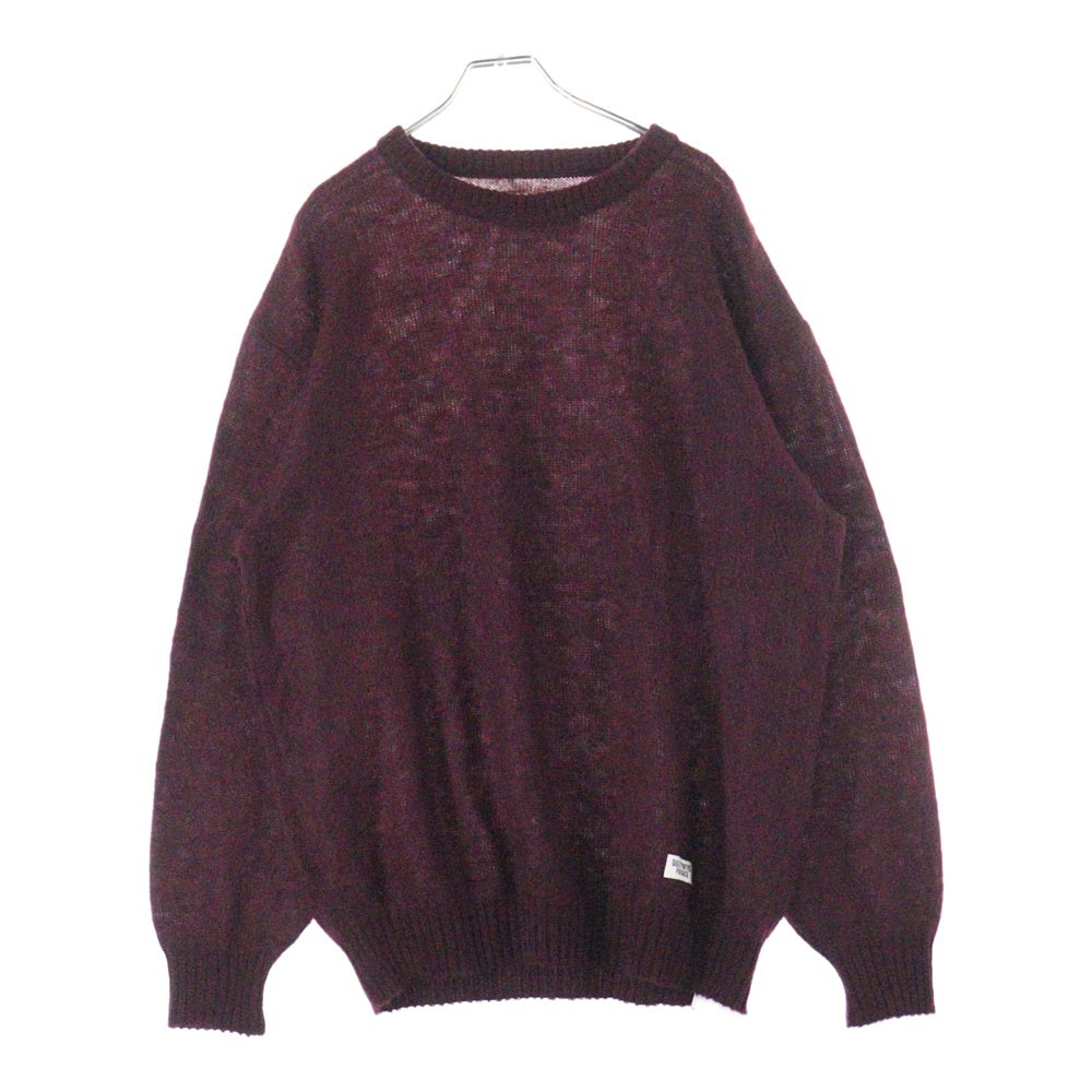 WACKO MARIA(ワコマリア) MOHAIR KNIT SWEATER モヘアニットセーター バーガンディー