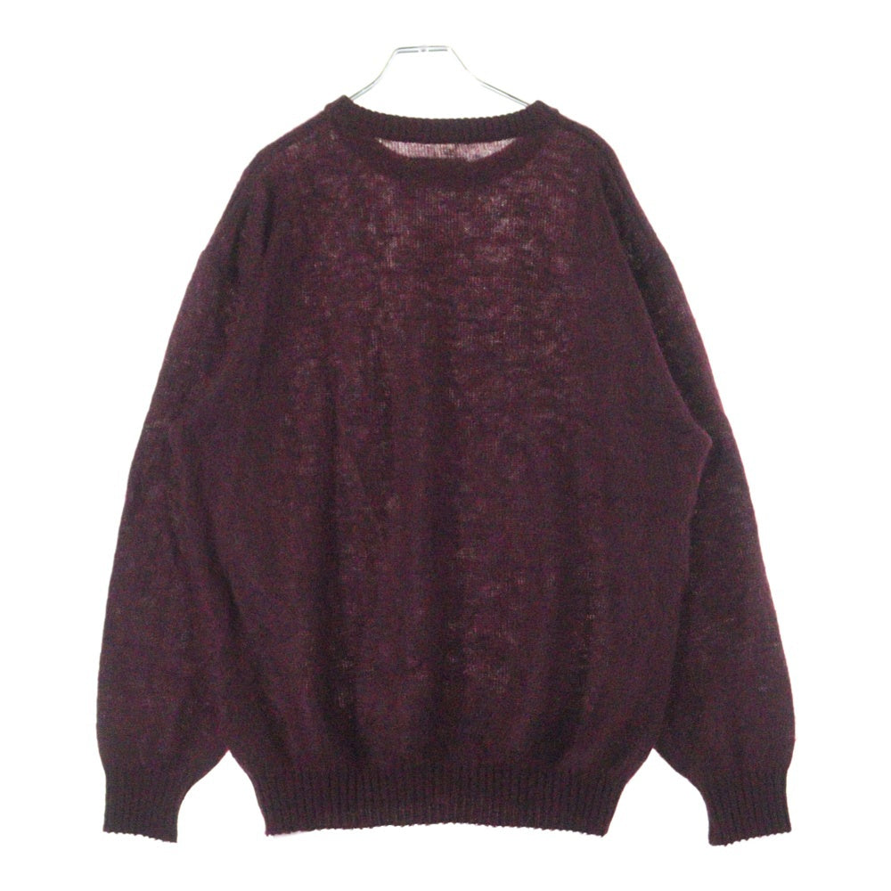 WACKO MARIA(ワコマリア) MOHAIR KNIT SWEATER モヘアニットセーター バーガンディー