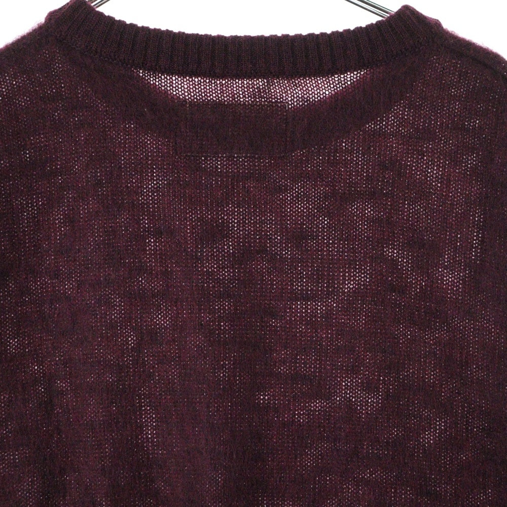 WACKO MARIA(ワコマリア) MOHAIR KNIT SWEATER モヘアニットセーター バーガンディー